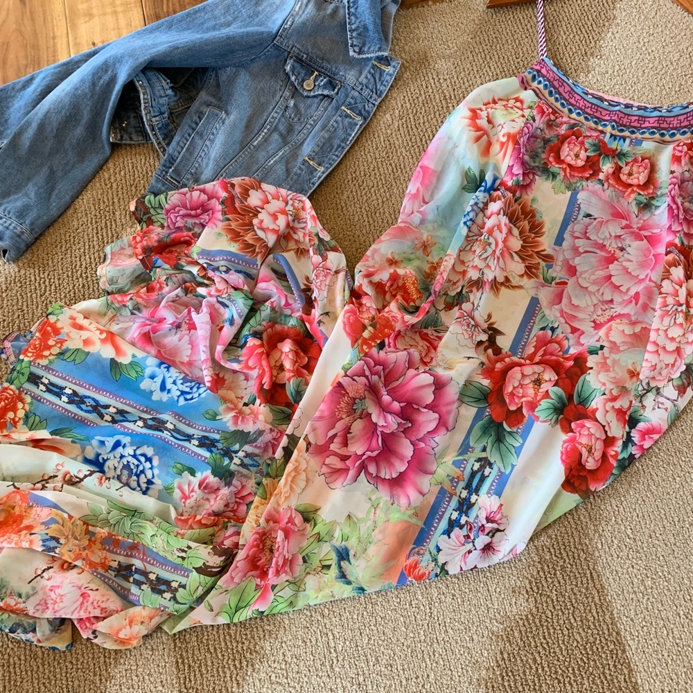 Restocked! Bohemian Chiffon Scarf Maxi Dress - Picture 3 of 8